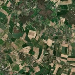 Vue aérienne des environs de Hameau du saut du loup