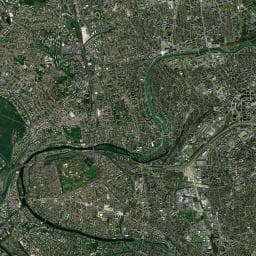 Vue aérienne des environs de Camping les Rives de Paris