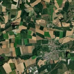 Vue aérienne des environs de Aire de camping-car à Brabant-le-Roi
