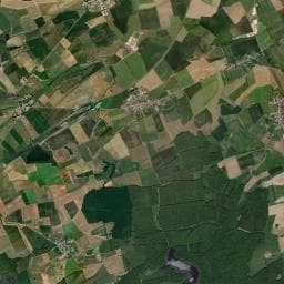 Vue aérienne des environs de Camping de l'Oree de la Reine