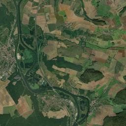 Vue aérienne des environs de Aire de camping-car à Autreville-sur-Moselle