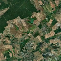 Vue aérienne des environs de Camping-gîte  Ferme des 4 Roues