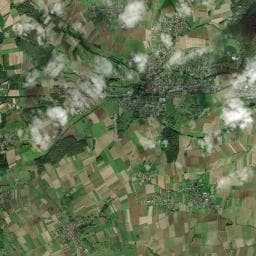 Vue aérienne des environs de Aire camping-cars Pfaffenhoffen