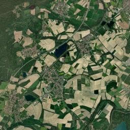 Vue aérienne des environs de Aire de services pour camping-cars - Camping du Staedly