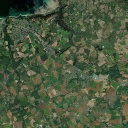 Vue aérienne des environs de Camping de la Vallée du Dourdu