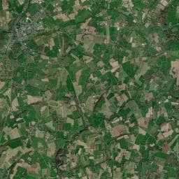 Vue aérienne des environs de Aire de camping-car à La Haye-Pesnel