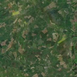 Vue aérienne des environs de Ma Cabane en bois sur l'Etang