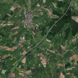 Vue aérienne des environs de Camping Le Pressoir