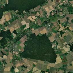 Vue aérienne des environs de Aire de camping-car de Francheville