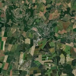 Vue aérienne des environs de Camping les Granges