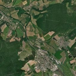 Vue aérienne des environs de Aire de camping-car à Commercy