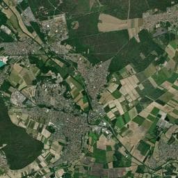 Vue aérienne des environs de Aire de camping-car de Bischwiller