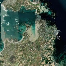 Vue aérienne des environs de Aire de camping privee du Mechouroux