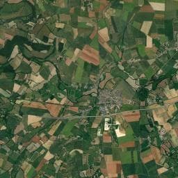 Vue aérienne des environs de Aire de camping-car à Écouché-les-Vallées