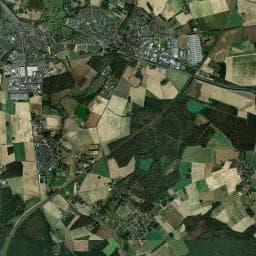 Vue aérienne des environs de Fredland