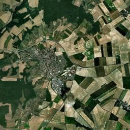 Vue aérienne des environs de Camping Municipal de Sézanne
