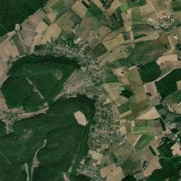 Vue aérienne des environs de Aire de camping-car de Bruley