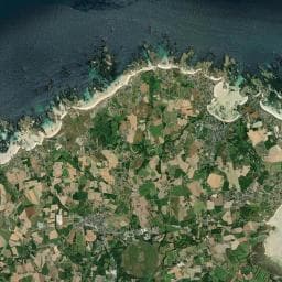 Vue aérienne des environs de Camping Les Nympheas