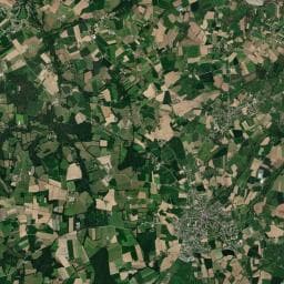 Vue aérienne des environs de Ecurie du Bot-Onn