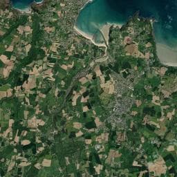 Vue aérienne des environs de Camping Les Hortensias