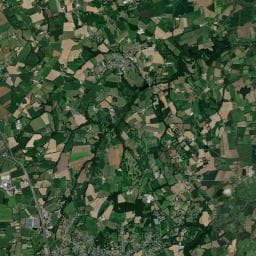 Vue aérienne des environs de Le cheval rouge
