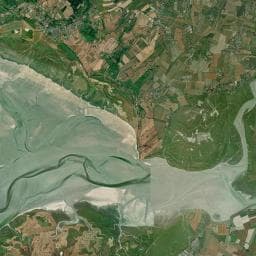 Vue aérienne des environs de Camping Sandaya Mont-Saint-Michel