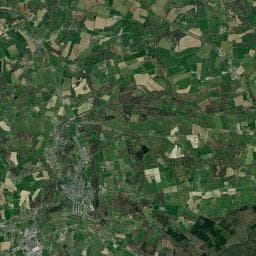 Vue aérienne des environs de Aire de camping-car à Brouains