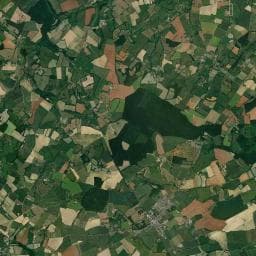 Vue aérienne des environs de Aire de camping-cars Rânes