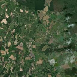 Vue aérienne des environs de Aire de Camping Car Jean Gabin