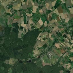 Vue aérienne des environs de Aire de camping-car de la route de Normandel