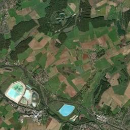 Vue aérienne des environs de Aire de camping-car à Manoncourt-en-Vermois