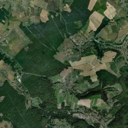 Vue aérienne des environs de Camping de la Sarre