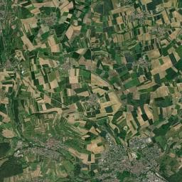 Vue aérienne des environs de Camping naturiste - Centre Gymnique d'Alsace