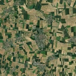 Vue aérienne des environs de Aire d'accueil de camping car