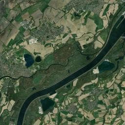 Vue aérienne des environs de Aire de Services Killstett