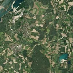 Vue aérienne des environs de Schwarze Hütte
