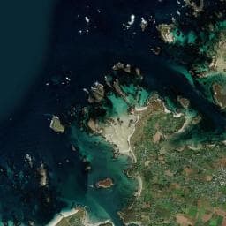 Vue aérienne des environs de Camping de Penn Enez