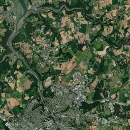 Vue aérienne des environs de Le Verger de Morlaix