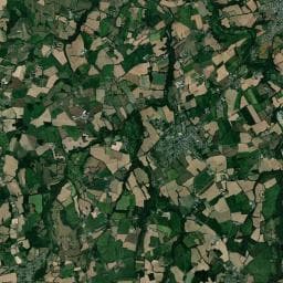 Vue aérienne des environs de Aire Naturelle de Camping Ferme de Kerogel