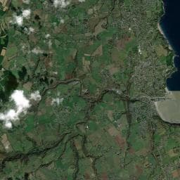 Vue aérienne des environs de Camping municipal des Fauvettes