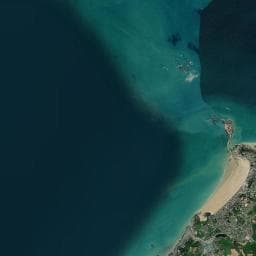 Vue aérienne des environs de Camping Val-André