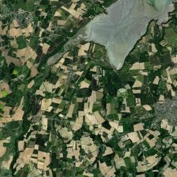 Vue aérienne des environs de Camping Le Frêche à l'Âne