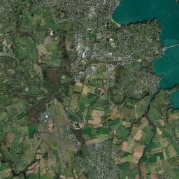 Vue aérienne des environs de Camping Les Étangs