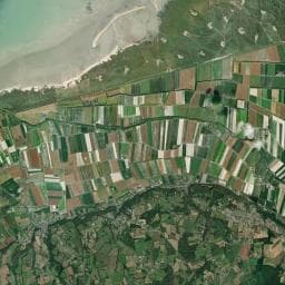 Vue aérienne des environs de Camping les Couesnons