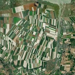 Vue aérienne des environs de Camping aux Pommiers