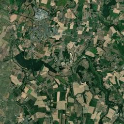 Vue aérienne des environs de Parking Ducey
