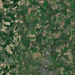 Vue aérienne des environs de Hébergements insolites > Les Roulottes