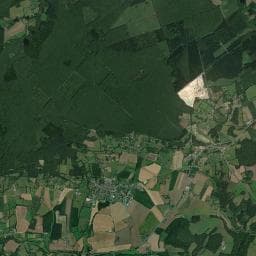 Vue aérienne des environs de Aire de camping-cars de la Sablonière