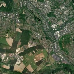Vue aérienne des environs de Aire de camping-car à Corbeil-Essonnes