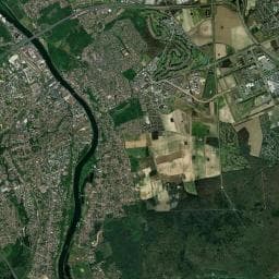 Vue aérienne des environs de Les Canadieres